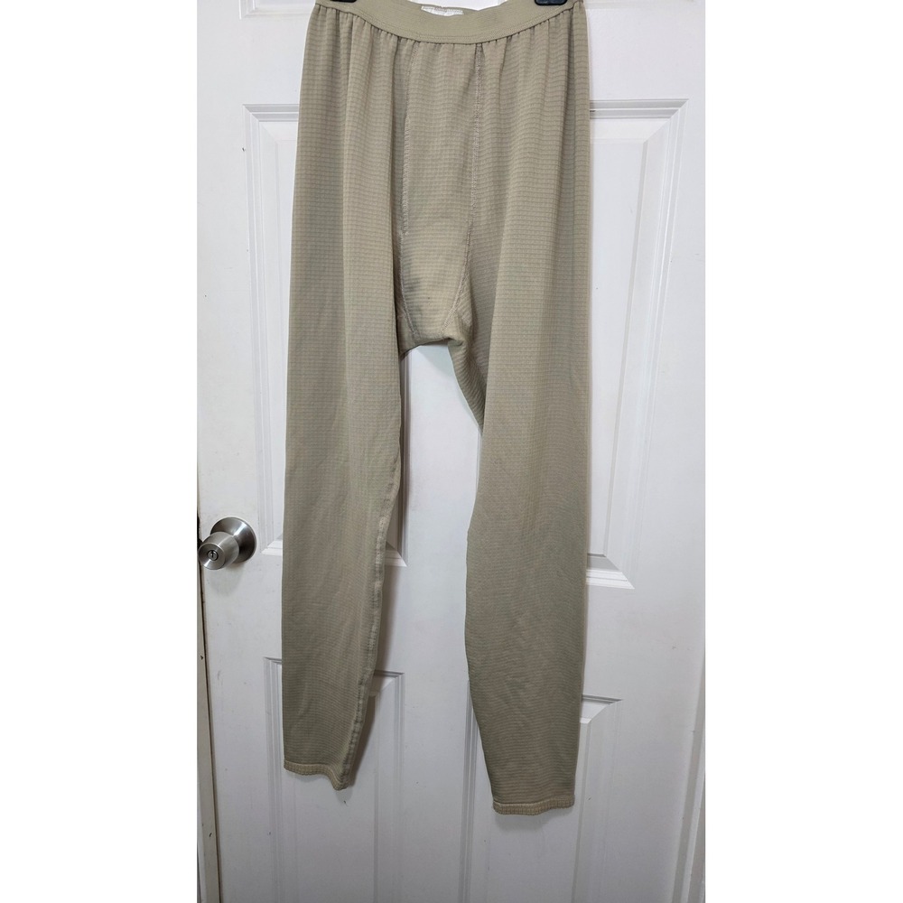 US Army ECWCS Gen III L2 Polartec Grid Fleece Thermal Pants Mens ML‎ Tan Kenyon - Picture 2 of 7